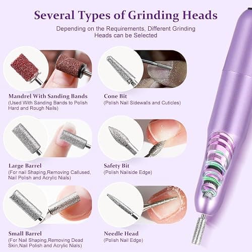 DouborQ Acrylic Nail Kit with Electric Nail Drill U V Nail Lamp Nail Art Tools Starter Set Acrylic Nail Art Supplies for Beginner with Everything (-27) thumbnail 2
