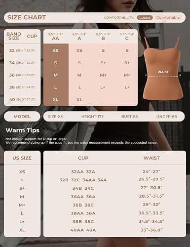 Lehoba Built in Bra Tank Tops for Women, Double Lined Padded Cami Scoop Neck Spaghetti Straps Basic Summer Top 2026 thumbnail 6
