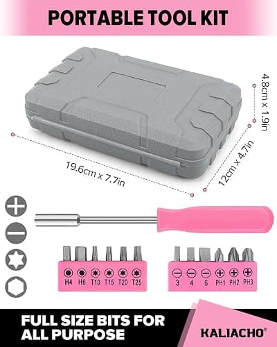 24pcs Home DIY Tool Kit for Household, Office & Garage - General Repair Small Hand Tool Set with Storage Case thumbnail 2