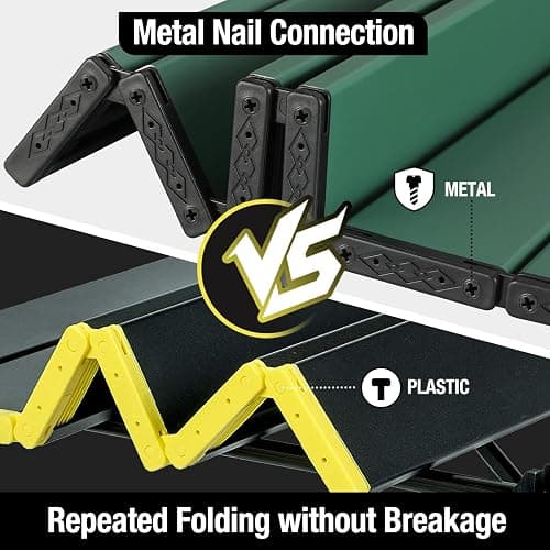 VILLEY Folding Camping Table, Portable Camp Table, Ultralight Aluminum Compact Side Table, Foldable Lightweight Table with Carry Bag for Outdoor Cooking, Picnic, Beach, Travel, Indoor-Green-Medium | Lightweight & Portable, Aluminum Folding Table with Carry Bag for Camping, Outdoor Cooking, Beach, Picnic, Boat & Travel thumbnail 4