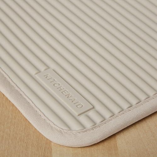 KitchenAid Ribbed Soft Silicone Pot Holder 2-Pack Set, Milkshake Tan, 7"x9" - Milkshake - 7"x9" thumbnail 2