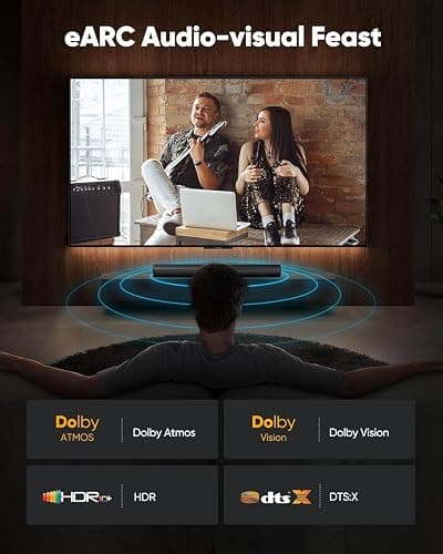 Highwings 8K@60 HDMI Cable 10FT/3M, 48Gbps 2.1 High Speed HDMI Braided Nylon 4K120 144Hz RTX 3090 eARC HDR10 4:4:4 HDCP 2.2&2.3 Compatible for PS5, PS4, UHD TV and PC thumbnail 8