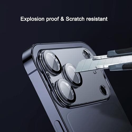 Ailun 3 Pack Camera Lens Protector for iPhone 17 Pro Max,Tempered Glass,9H Hardness,Ultra HD,Anti-Scratch,Case Friendly,Does not Affect Night Shots[Not for iPhone 17/17 Pro/iPhone Air] thumbnail 6