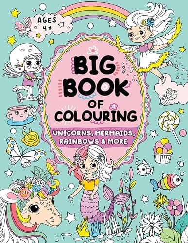 Big Book of Colouring for Girls: Children Ages 4+ (Big Books of Colouring (Ages 4+)) - Image 1