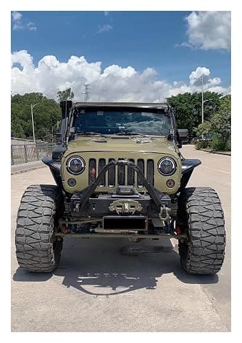 Protezione paraurti anteriore stile Evo compatibile for Jeep Wrangler JK Bull Bar thumbnail 6