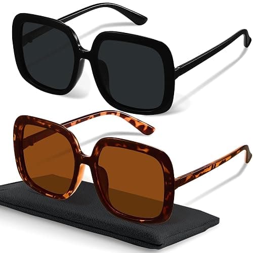 miyya Oversized Polarized Sunglasses Women, Trendy Retro Sun Glasses for Women 2025, Oversized Shades - Image 1