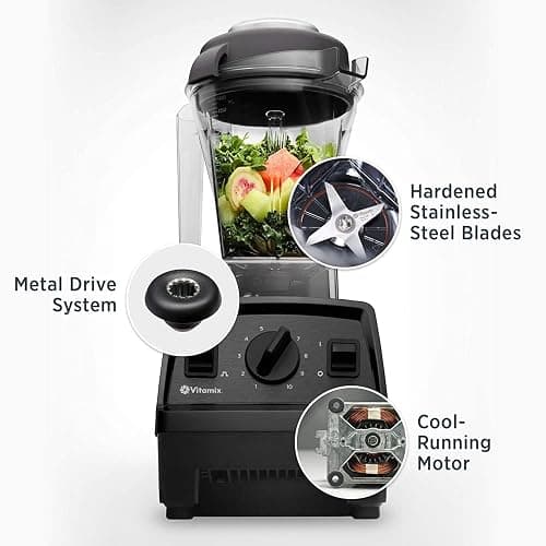 Vitamix E310 Explorian Blender, Professional-Grade, 48 Oz. Container, Black - Black - Blender thumbnail 4