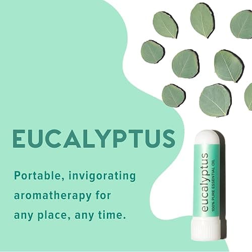 MOXĒ Eucalyptus Essential Oil Nasal Inhaler, Sinus & Congestion Relief, Daily Relaxation, Stress Relief, Therapeutic No-Mess Aromatherapy, Pure and Natural, Made in USA (3 Pack) packaging may vary thumbnail 4