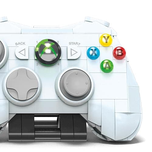 MEGA Microsoft Collectible Building Set, Xbox 360 Replica Model with 1342 Pieces, Controller and LED Lights, Build & Display Toy for Adult Collectors, HWW15 thumbnail 5