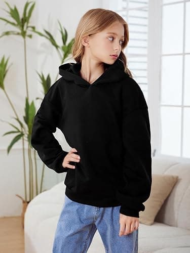 RoseSeek Girl's Bow Camo Graphic Hoodies Long Sleeve Hooded Sweatshirt Preppy Cute Pullover Tops thumbnail 6
