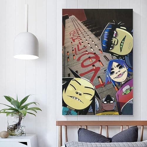 FGBV Gorillaz G Sides Art Poster Decorative Painting Canvas Wall Art Living Room Posters Bedroom Painting 08x12inch(20x30cm) thumbnail 5