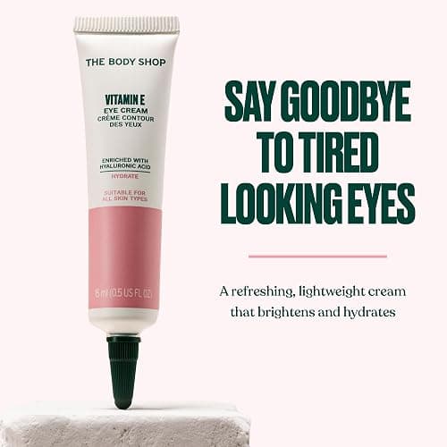 The Body Shop Vitamin E Eye Cream 15ml | Hydrating Under Eye Cream for Dark Circles & Puffiness | Smoothing | For Women thumbnail 3