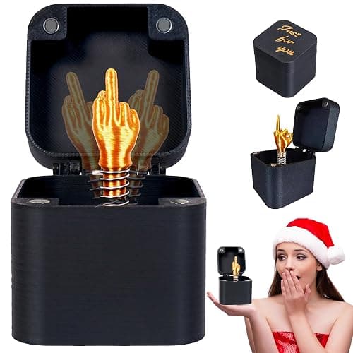JEANUE Funny Gag Birthday Gifts for Men,White Elephant Gifts for Adults,Prank Box Random Cool Stuff for Brother,Mens Christmas Weird Quirky Gift for Coworkers - Image 1