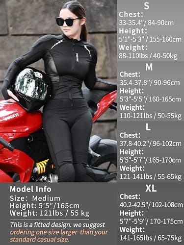 Mesh Motorcycle Jacket Women thumbnail 6