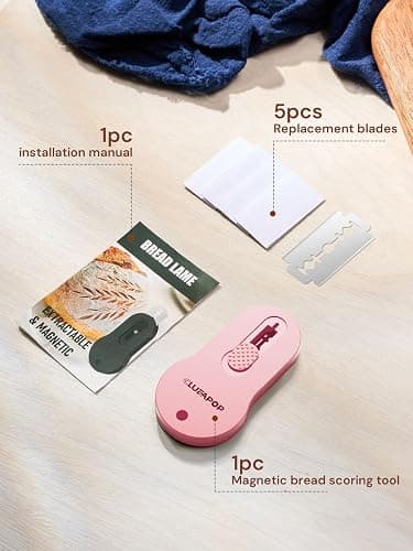 CLUEAPOP Bread Lame Dough Scoring Tool, Professional Extractable & Magnetic Sourdough Scoring Tool for Sourdough Bread Baking & Bread Making Tools,Perfect Bread Scoring Tool thumbnail 8