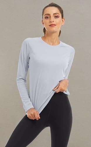 MAGCOMSEN Women's Long Sleeve Shirts UPF 50+ Sun Protection Shirts for Hiking Fishing Workout Rash Guard thumbnail 6