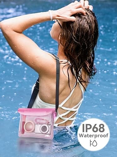 HEETA Waterproof Fanny Pack, Waterproof Pouch Dry Bag 2-Pack for Phone Passport Purse, Adjustable Waist Strap for Swimming Kayaking Boating Paddle Board Accessories Cruise Beach Camping Essentials thumbnail 2