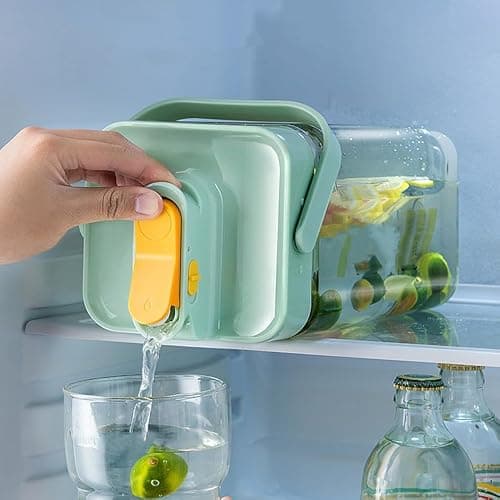 0.9 Gallon Drink Dispenser with Spigot,100% Leakproof,Sealed and Filter screen,Milk,Lemonade Dispenser,Juice Containers With Lids For Fridge and Dairly Use,Beverage Liquid Drink Container for Party - Image 1