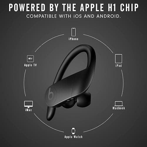 Beats Powerbeats Pro Wireless Earbuds - Apple H1 Headphone Chip, Class 1 Bluetooth Headphones, 9 Hours of Listening Time, Sweat Resistant, Built-in Microphone - Black thumbnail 5