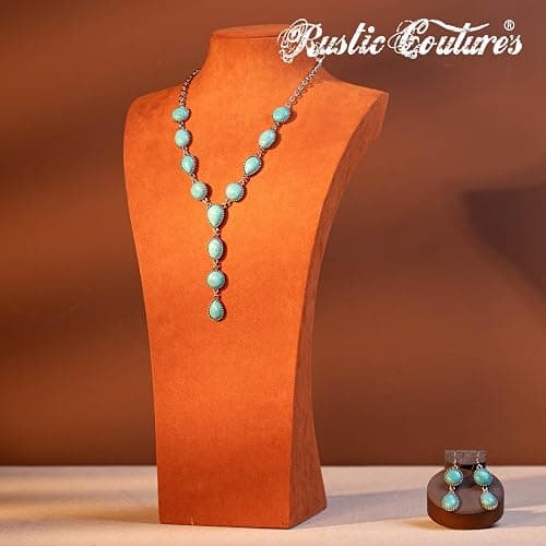 Rustic Couture's Western Necklace Earrings Jewelry Set for Women thumbnail 2