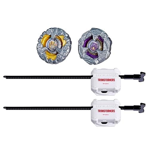 Beyblade X and Transformers Collab, Bumblebee 3-60GP vs. Shockwave 5-80O, 2 Takara Tomy Tops, 2 Launchers, Battling Top Game Toys, Ages 8+ (Amazon Exclusive) thumbnail 9