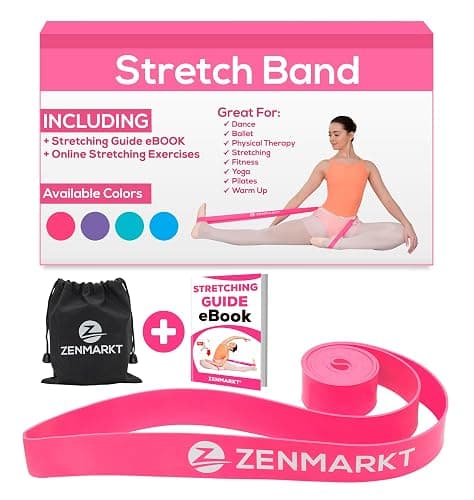Zenmarkt Ballet Stretch Bands for Flexibility and Strength - Stretch Bands Ideal to Have as Dance Equipment in Every Competition - Suitable for Gymnastics, Cheerleading, and Pilates Training - Image 1