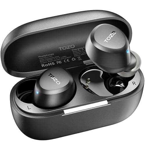 TOZO A1 Wireless Earbuds Bluetooth 5.3 Light Weight in Ear IPX5 Waterproof Headphones 2 Mic for AI Calls, Immersive Premium Sound Bass Headset with Charging Case, 32 Presets EQ Customization via App - Image 1