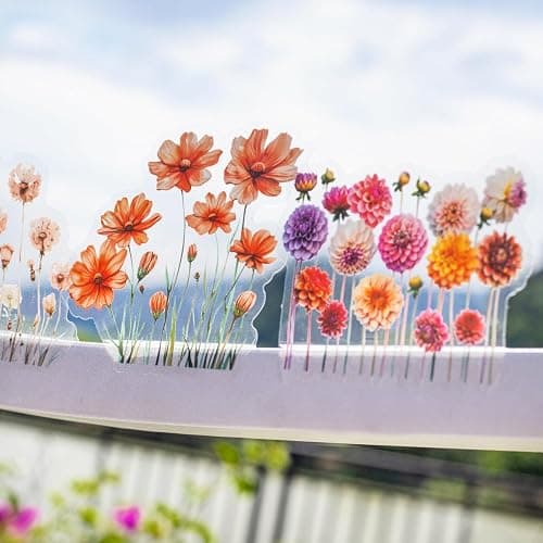 AurriiLeaf Viewing Flowers PET Sticker Set, 120PCS Floral Ephemera for Scrapbooking, Journaling, Crafting, DIY Projects, Diaries, and Art Supplies thumbnail 2
