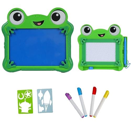 Disney Pixar Toy Story 5 Draw & Erase Lilypad Set - Frog Dry-Erase Glow Board & Travel Magnetic Pen Board, Create Art, Stencils & Markers, Kids 3+ thumbnail 6