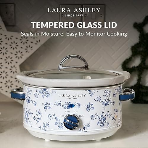 VQ- Laura Ashley 6.8 Quart Slow Cooker - China Rose thumbnail 7