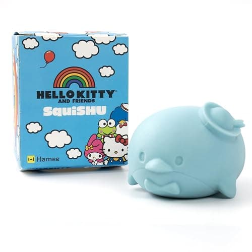 Hamee SquiSHU Sanrio Hello Kitty and Friends [Pull Stretchy Dough Fidget Squishy Sensory Toy] [Soft Squeeze Ball] [Hand Therapy Relaxing and Calming or Soothing] Gift for Kids, Adults - Tuxedosam - Image 1