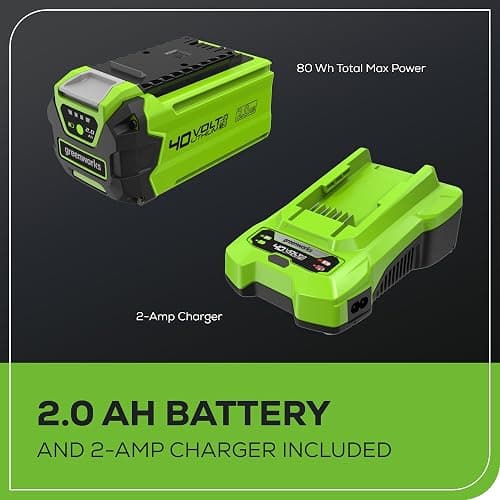 Greenworks 40V Lawn Care Combo Kit, Trimmer & Blower for Edging & Leaf Cleanup, 2.0Ah Battery & Charger (Gas-Free Yard Duo) thumbnail 11