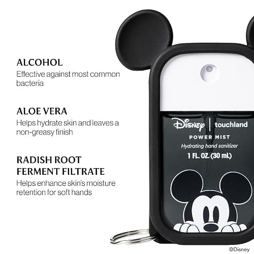 Touchland & Disney Special Edition Hand Sanitizer + Mist Case, Scented & Stylish Hydrating Sanitizer Spray Bundle, Travel Size, Dye Free thumbnail 5