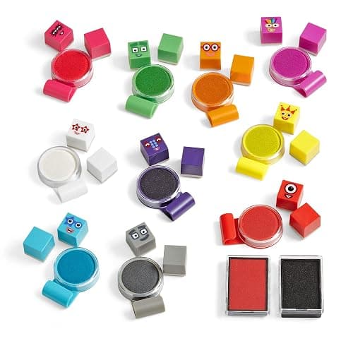 Learning Resources Numberblocks Stampoline Park Stamp Set Ages 3+ | Create And Learn With Favourite Characters, Stamp Activities Build Fine Motor Skills And Creativity thumbnail 4