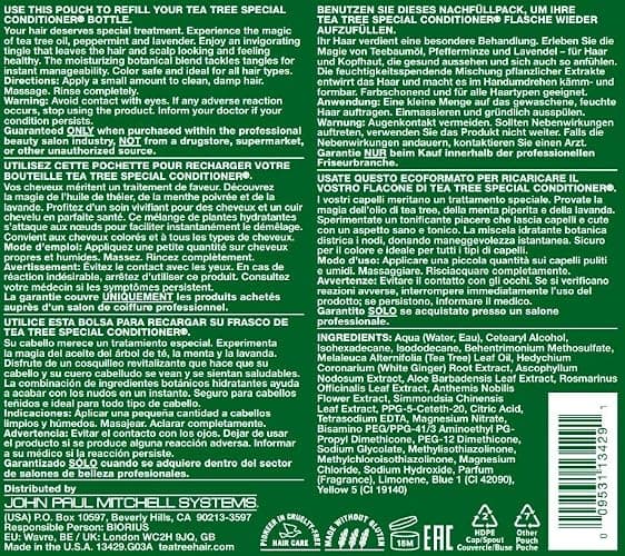 Tea Tree Special Conditioner, Detangles, Smooths + Softens, For All Hair Types - 33.8 Fl Oz (Pack of 1) Pouch thumbnail 7