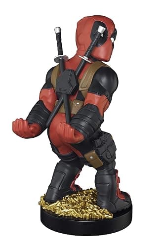 Exquisite Gaming: Marvel: Deadpool Rear View - Original Mobile Phone & Gaming Controller Holder, Device Stand, Cable Guys, Licensed Figure Red thumbnail 6