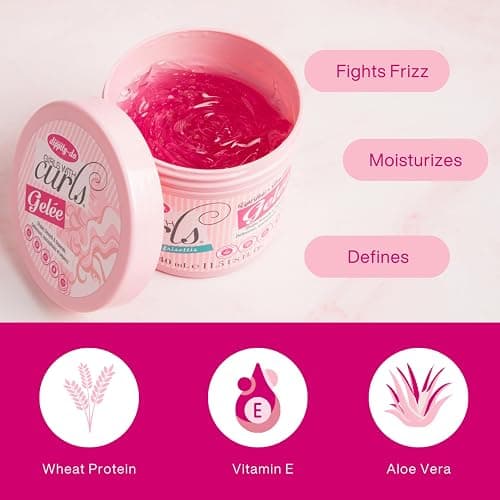 Dippity Do Girls with Curls Light Hold Gelee - Shape, Smoothe & Separate Your Curls - Formulated with Aloe, Vitamin E & Wheat Protein for Frizz-Free & Never Crunchy - 340 mL/11.5 fl oz - 11.5 Ounce (Pack of 1) thumbnail 2