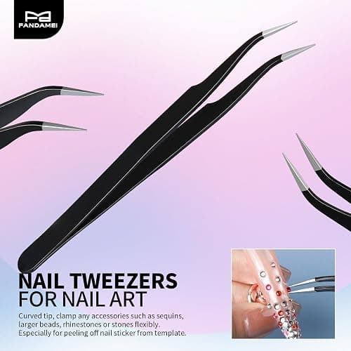 FANDAMEI Nail Art Tools, Nail Brush, 15 PCS Nail Art Brushes, 5 PCS Nail Dotting Tool, Nail Stand, Nail Holder For Painting Nails, Press On Nail Stand, Nail Tools, Nail Design Tools thumbnail 6