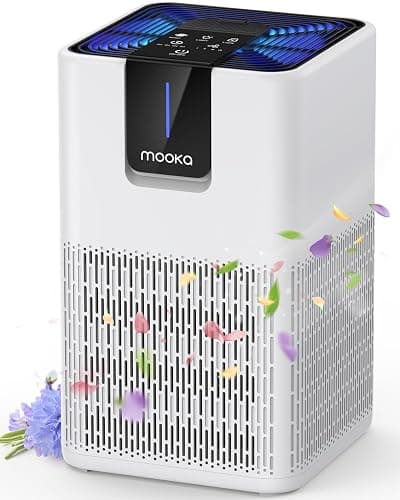 Air Purifiers for Home Large Room Up to 1250 Ft², MOOKA H13 HEPA Air Purifier for Pets Dust Odor Smoke, Aromatherapy Function, Air Cleaner with 15dB Quiet Sleep Mode for Bedroom Office Living Room - Image 1