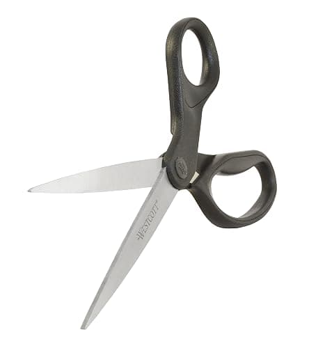 Westcott 16451 8-Inch KleenEarth Recycled Scissors For Office and Home, Black thumbnail 4