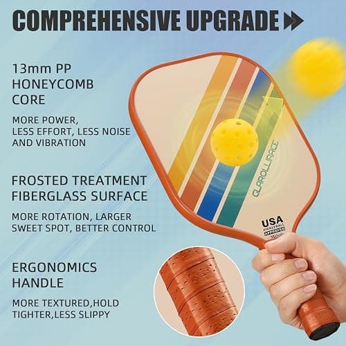 Glarollirace Pickleball Paddles Set of 2  thumbnail 2