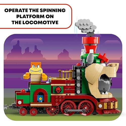 LEGO Super Mario The Bowser Express Train Toy - Building Toys for Boys & Girls, Ages 9+ Years - Pretend Play W/Minifigures - Gift Idea for Kids - 71437 thumbnail 3
