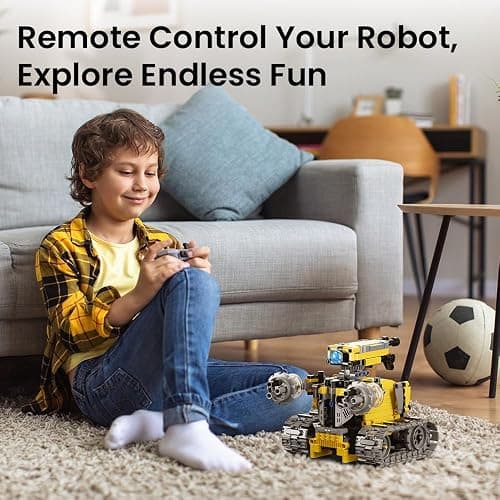 Sillbird Robot Building Kit with Remote Control Gifts for Kids Boys Ages 8-13, Coding STEM Robotic Technic Racer Car Toys for Birthday, Build 6in1 Model with 631 Pieces thumbnail 4