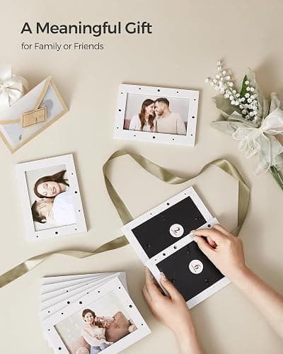 SONGMICS Collage Picture Frames, 4x6 for Wall Decor, Multi Family Photo for Gallery Decor, Hanging Display, Set of 12, Cloud White URPF026W01 thumbnail 8
