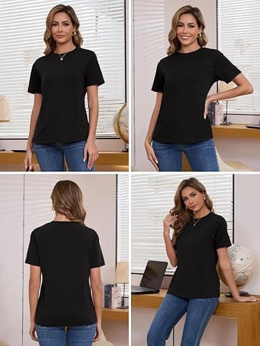 Ecavus 3-Pack Nursing Shirts Maternity Tops, Loose Fit thumbnail 5