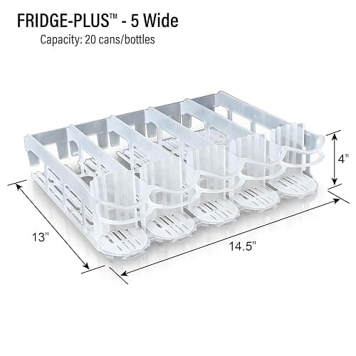 Display Technologies, Fridge-Plus Drink Organizer for Refrigerator Storage - Soda Can Dispenser and Soda Can Organizer Rack for Bar Fridge (Pack of 1) thumbnail 3