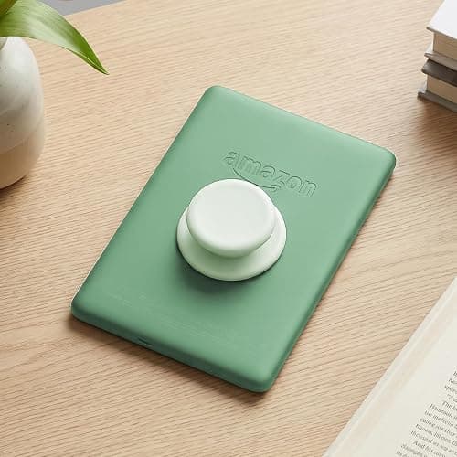 MOROCK Grip for Kindle with Kickstand and Magnetic Stand, Soft Silicone Magnetic Finger Grip for Kindle, iPhone and Smartphone, Cute Magnetic eReaders Holder, Matcha Green thumbnail 8