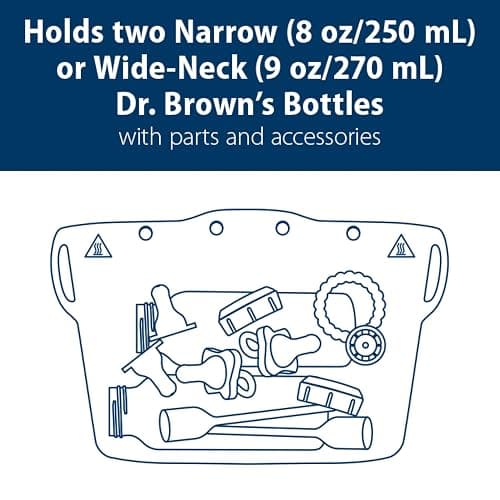 Dr. Brown's Microwave Steam Sterilizer Bag for Baby Bottles, Breast Pump Parts & Other Toddler Accessories, 100% Silicone, Reusable Sterilizing Bag thumbnail 8