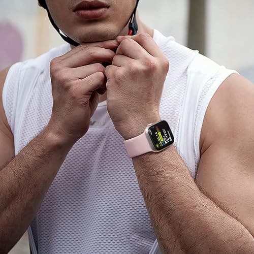 DaQin Sport Band Compatible with Apple Watch Bands 40mm 41mm 42mm 44mm 45mm 46mm 49mm 38mm Women Men, Soft Silicone Waterproof Wristband Strap for iWatch Band Series 11 10 9 8 7 6 5 4 3 2 1 SE Ultra thumbnail 8