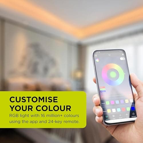Integral 5m RGB LED Strip Light, Colour Changing, Dimmable, Music Sync - Tuya WiFi Smart App & Remote Control, Plug & Play with UK Plug - for Bedroom, Living Room, Office, Kitchen and More thumbnail 2